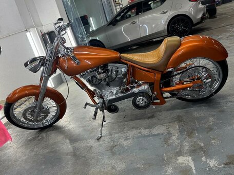 2009 Harley-Davidson Softail Custom, оранжевый, 1165111 рублей, вид 3