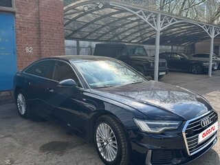 2020 Audi A6 40 TDI V (C8), синий, 3800000 рублей, вид 2