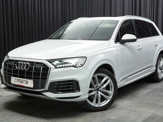2020 Audi Q7 45 TDI II (4M) Рестайлинг, белый, 7480000 рублей, вид 1