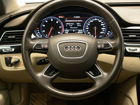 2016 Audi A8 III (D4) Рестайлинг, синий - вид 9