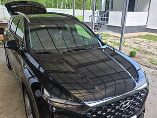 2019 Hyundai Santa Fe IV, чёрный, 2850000 рублей, вид 3