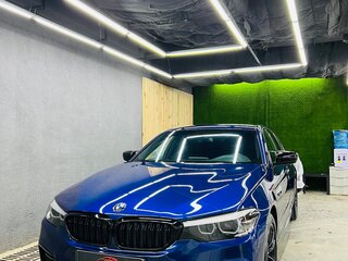 2019 BMW 5 серии 520d xDrive VII (G30/G31/G38), синий, 3800000 рублей, вид 4