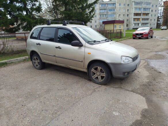 2008 Lada (ВАЗ) Kalina I, жёлтый, 250000 рублей - вид 2