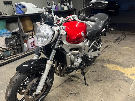 2004 Yamaha FZ6, красный, 465000 рублей, вид 3