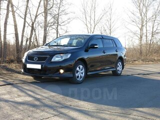 2011 Toyota Corolla Fielder X (E140, E150) Рестайлинг, чёрный, 750000 рублей, вид 1