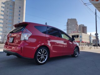 2014 Toyota Prius Alpha I (ZVW40/41) Рестайлинг, красный, 1280000 рублей, вид 2