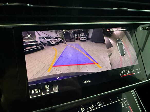 2019 Audi Q8 45 TDI I (4M), синий, 6290000 рублей - вид 28