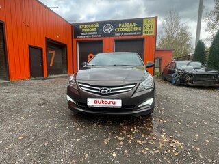2014 Hyundai Solaris I Рестайлинг, коричневый, 950000 рублей, вид 4