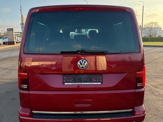 2020 Volkswagen Multivan Long T6 Рестайлинг, красный, 5700000 рублей, вид 5