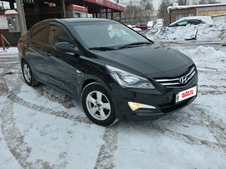 2014 Hyundai Solaris I Рестайлинг, чёрный, 780000 рублей, вид 2