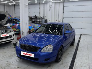 2018 Lada (ВАЗ) Priora I Рестайлинг, синий, 800000 рублей, вид 2
