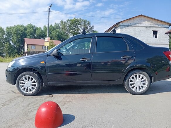 2014 Lada (ВАЗ) Granta I, чёрный, 450000 рублей - вид 7