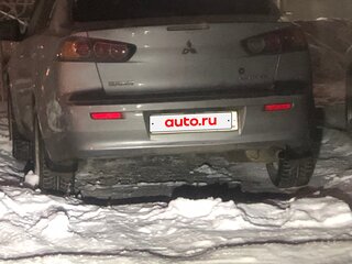 2012 Mitsubishi Lancer X Рестайлинг, серебристый, 1000000 рублей, вид 3