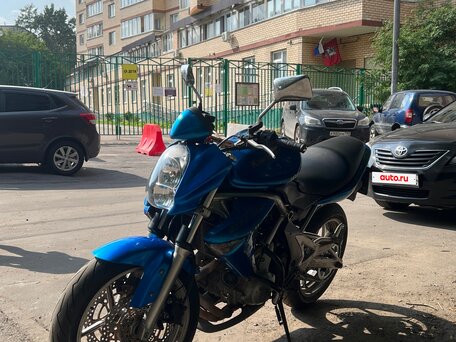2008 Kawasaki ER-6N, синий, 300000 рублей, вид 5
