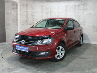 2018 Volkswagen Polo V Рестайлинг, красный, 1047000 рублей, вид 1