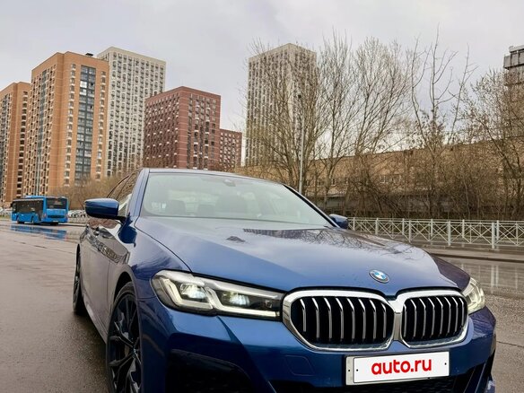 2021 BMW 5 серии 530i xDrive VII (G30/G31/G38) Рестайлинг, синий, 5390000 рублей