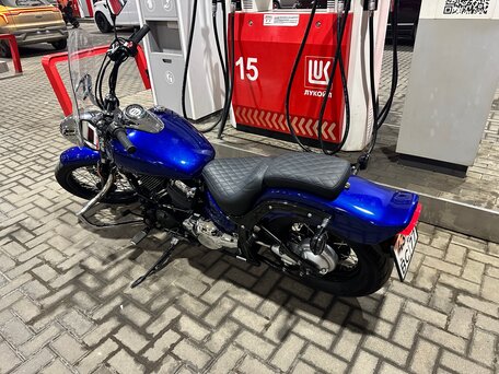2014 Yamaha XVS650 Drag Star, синий, 640000 рублей, вид 1