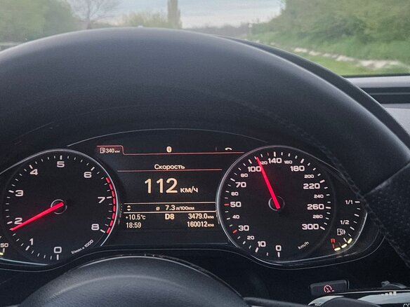 2012 Audi A8 III (D4), чёрный, 1750000 рублей - вид 7