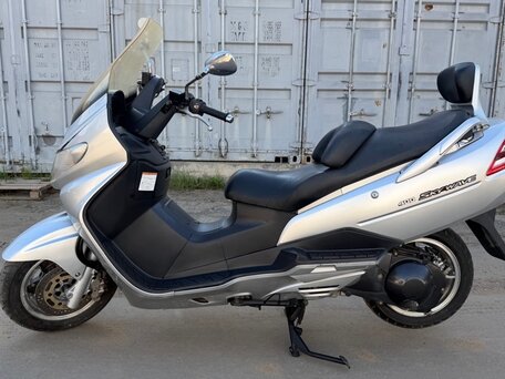 2001 Suzuki Burgman (SkyWave) 400, серебристый, 199000 рублей, вид 2