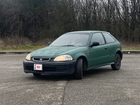 1997 Honda Civic VI, зелёный, 440000 рублей
