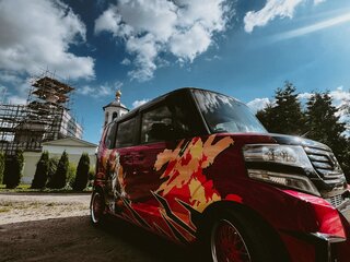 2014 Honda N-BOX I, красный, 969000 рублей, вид 5