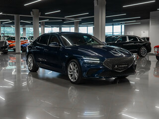 2021 Genesis G70 I Рестайлинг, синий, 3265000 рублей, вид 2