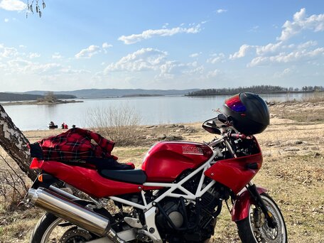 1999 Yamaha TRX850, красный, 280000 рублей, вид 3
