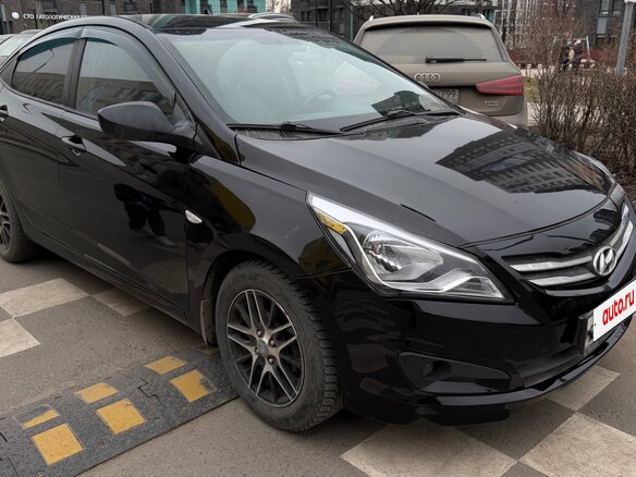 2016 Hyundai Solaris I Рестайлинг, жёлтый, 595000 рублей - вид 2