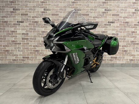 2021 Kawasaki Ninja H2 SX, зелёный, 1385000 рублей, вид 2
