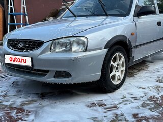 2008 Hyundai Accent ТагАЗ II, серебристый, 370000 рублей, вид 1