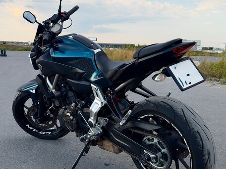 2014 Yamaha MT-07 (FZ-07), зелёный, 625000 рублей, вид 5
