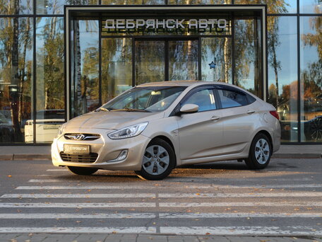 2014 Hyundai Solaris I, бежевый, 845000 рублей, вид 1