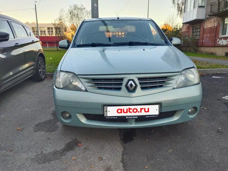 2007 Renault Logan I, зелёный, 390000 рублей, вид 1