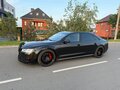 2015 Audi A8 Long III (D4) Рестайлинг, чёрный - вид 2