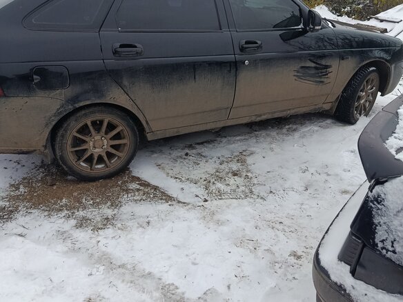 2009 Lada (ВАЗ) Priora I, чёрный, 300000 рублей - вид 3