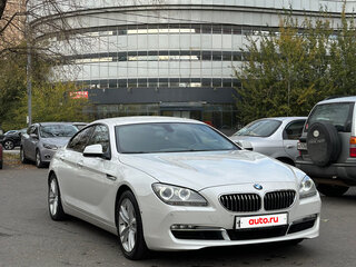 2012 BMW 6 серии Gran Coupe 640i III (F06/F13/F12), белый, 2350000 рублей, вид 1