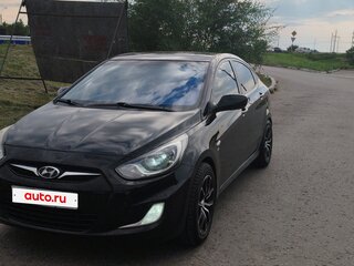 2011 Hyundai Solaris I, чёрный, 630000 рублей, вид 3