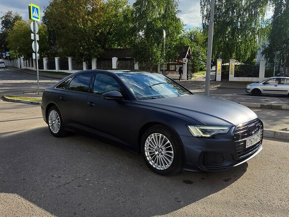 2020 Audi A6 45 TFSI V (C8), синий, 4200000 рублей - вид 12