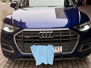 2021 Audi Q5 45 TFSI II (FY) Рестайлинг, синий, 4500000 рублей, вид 1