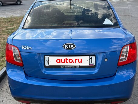 2011 Kia Rio II Рестайлинг, синий, 520000 рублей, вид 4