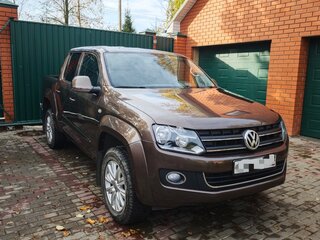 2013 Volkswagen Amarok Double Cab part-time I, коричневый, 1700000 рублей, вид 3