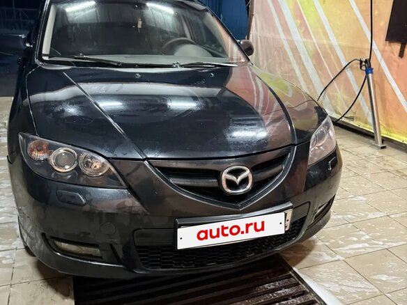 2008 Mazda 3 I (BK) Рестайлинг, чёрный - вид 1