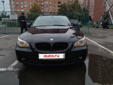 2005 BMW 5 серии 520i V (E60/E61), синий, 950000 рублей, вид 4