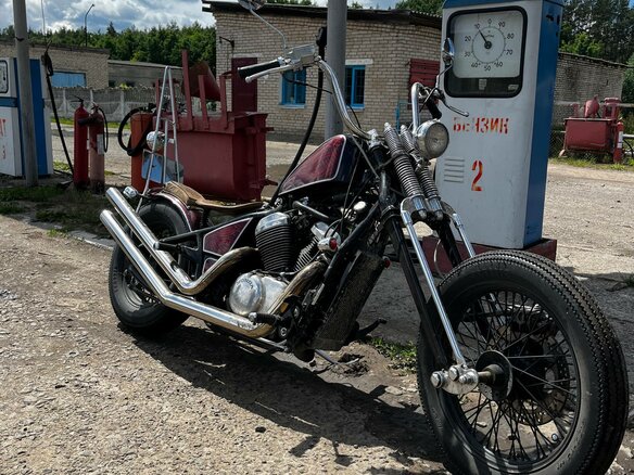 1995 Honda Shadow 600, пурпурный, 424524 рублей - вид 2
