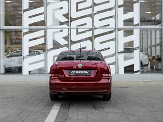 2019 Volkswagen Polo V Рестайлинг, красный, 1397500 рублей, вид 4