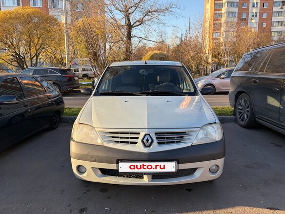 2008 Renault Logan I, серый, 300000 рублей - вид 1