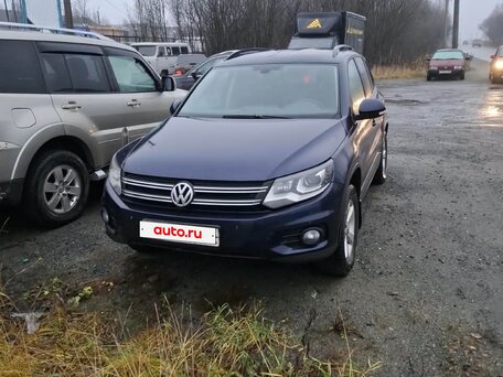 2013 Volkswagen Tiguan I Рестайлинг, синий, 650000 рублей, вид 2