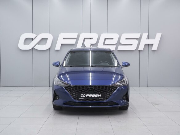 2021 Hyundai Solaris II Рестайлинг, синий - вид 2