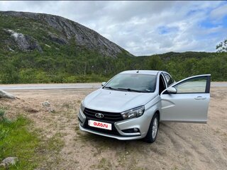 2016 Lada (ВАЗ) Vesta I, серебристый, 600000 рублей, вид 2