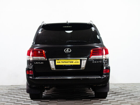 2013 Lexus LX 570 III Рестайлинг, чёрный - вид 4